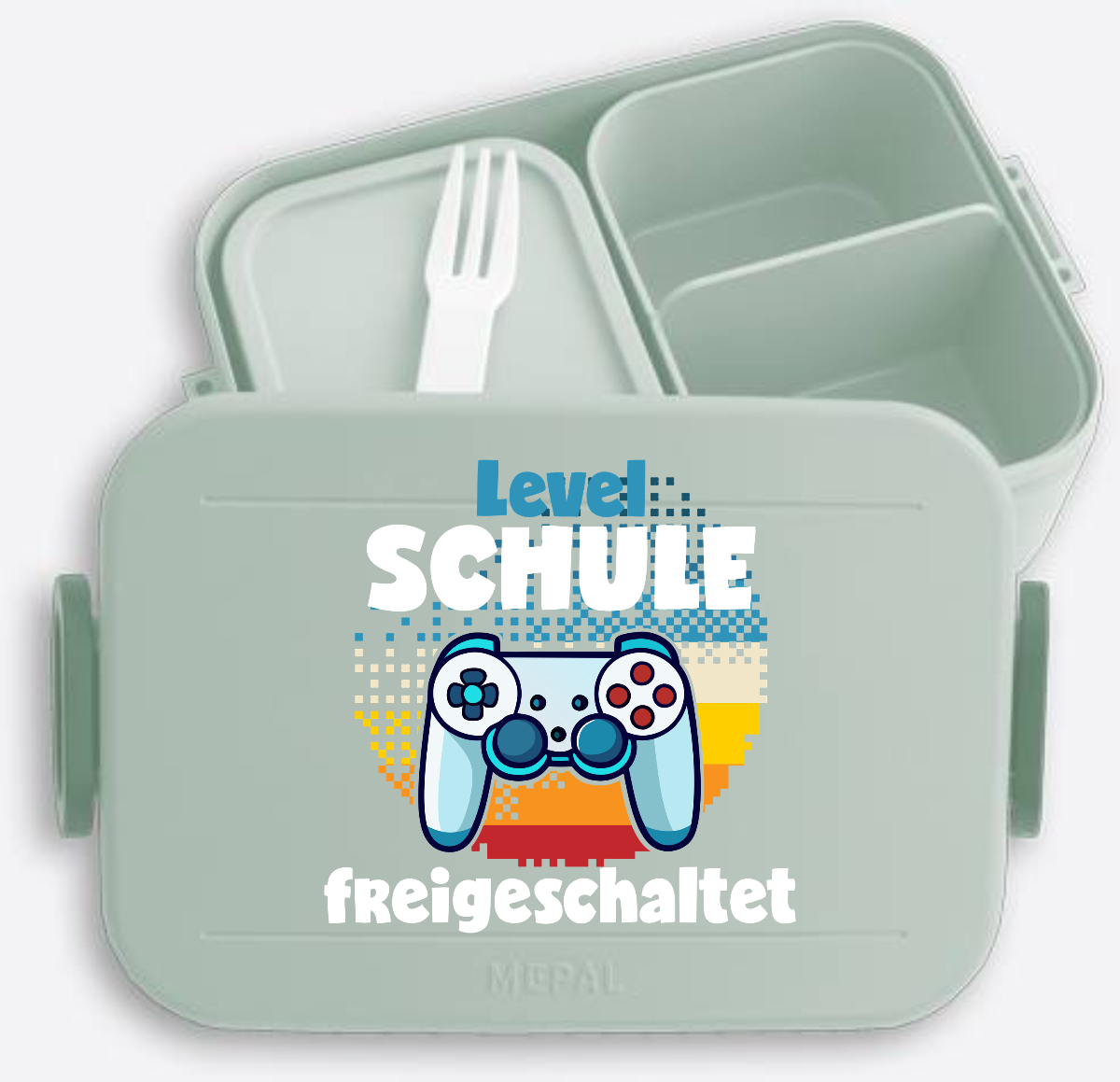 Brotdose zur Einschulung – Level Schule freigeschaltet - Nordic Sage