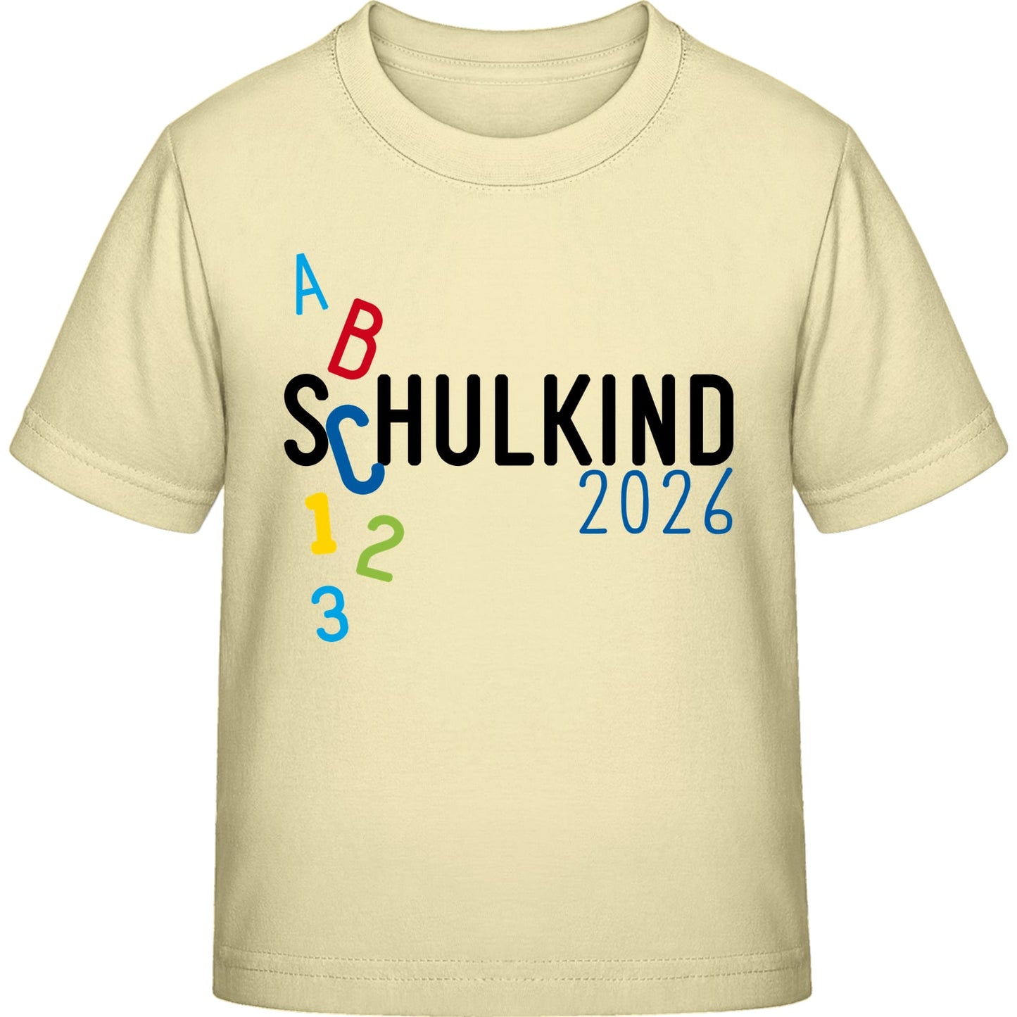 Kinder T-Shirt Einschulung ABC Schulkind 2026 – Schulstart-Geschenk