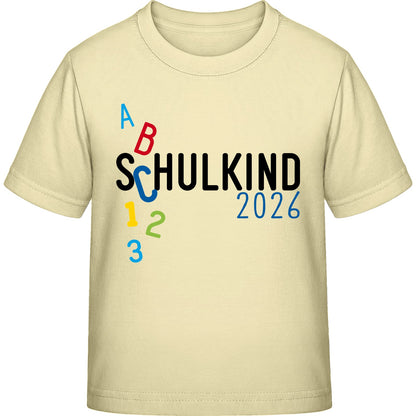 Kinder T-Shirt Einschulung ABC Schulkind 2026 – Schulstart-Geschenk