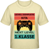 Kinder T-Shirt Einschulung Gamer – Level Complete Kita, Next Level 1. Klasse