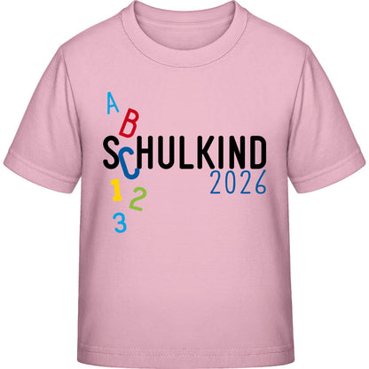 Kinder T-Shirt Einschulung ABC Schulkind 2026 – Schulstart-Geschenk