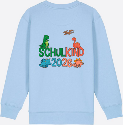 Dino Sweatshirt Schulkind 2026 - Geschenk zur Einschulung - Blue Soul