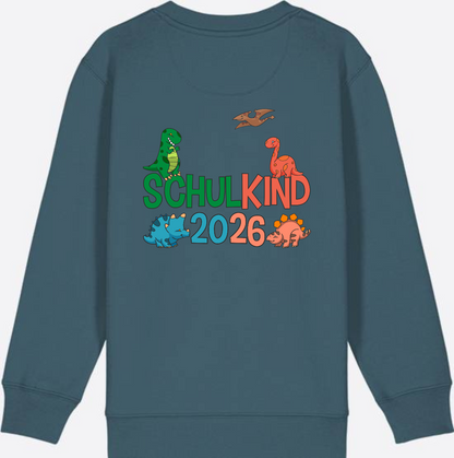 Dino Sweatshirt Schulkind 2026 - Geschenk zur Einschulung - Stargazer