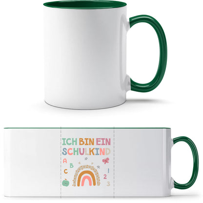 Tasse Einschulung Schulkind Regenbogen – Ich bin ein Schulkind