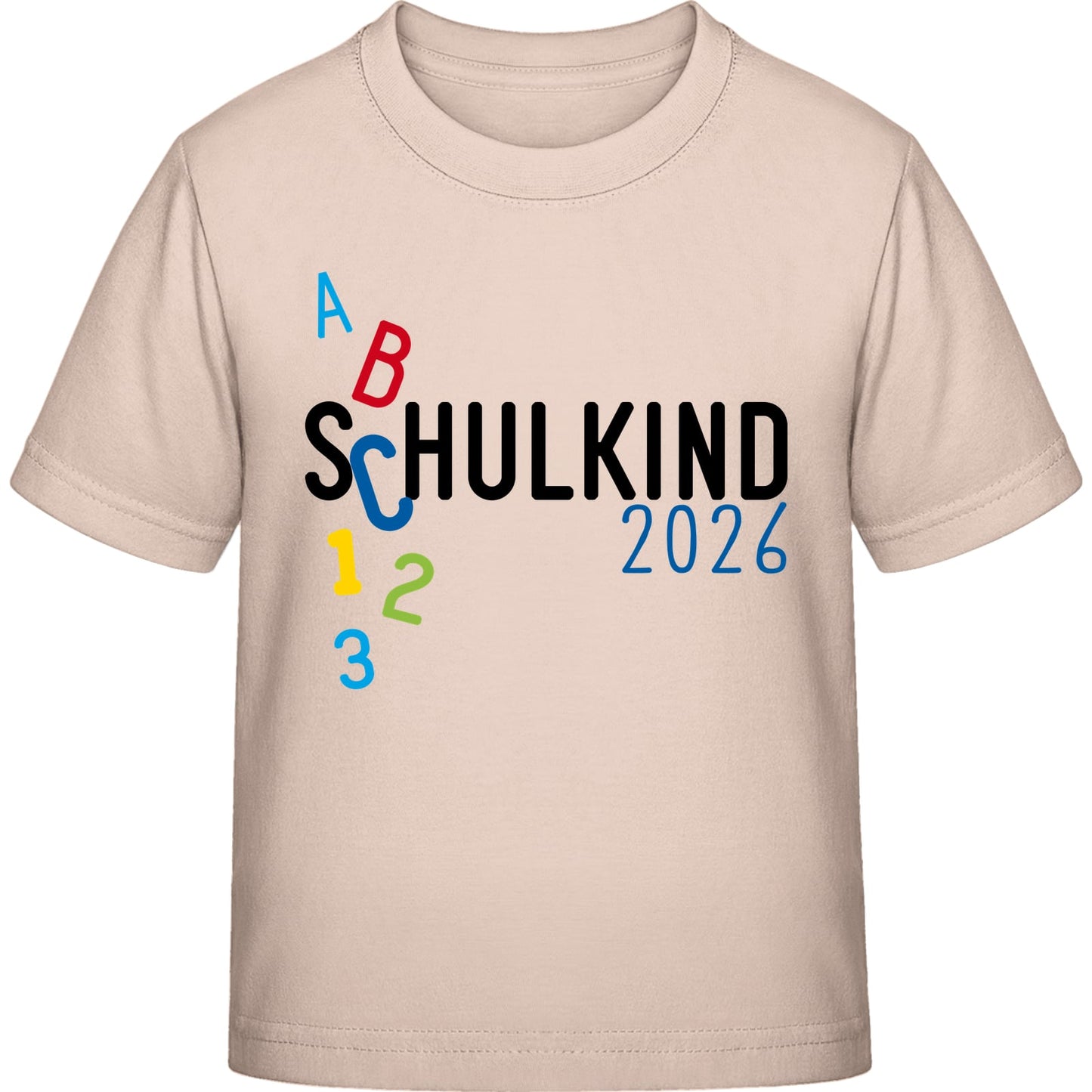 Kinder T-Shirt Einschulung ABC Schulkind 2026 – Schulstart-Geschenk