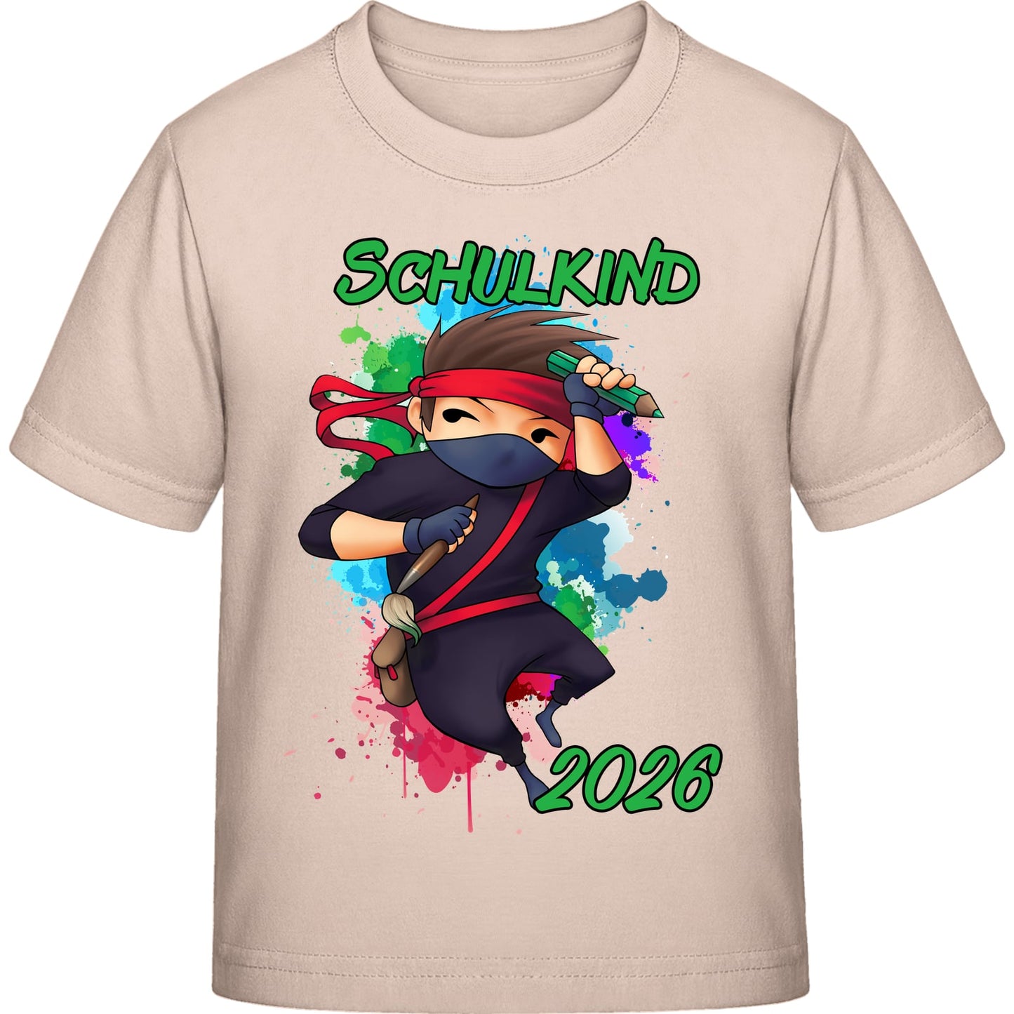 Kinder T-Shirt Einschulung Ninja Junge – Schulkind 2026
