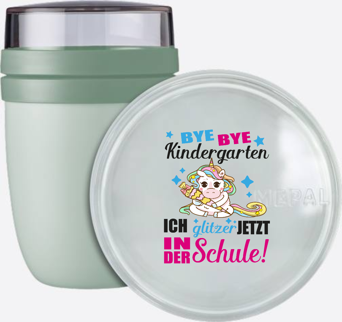 Einhorn Tasse zur Einschulung – Ich glitzer jetzt in der Schule - Nordic Sage