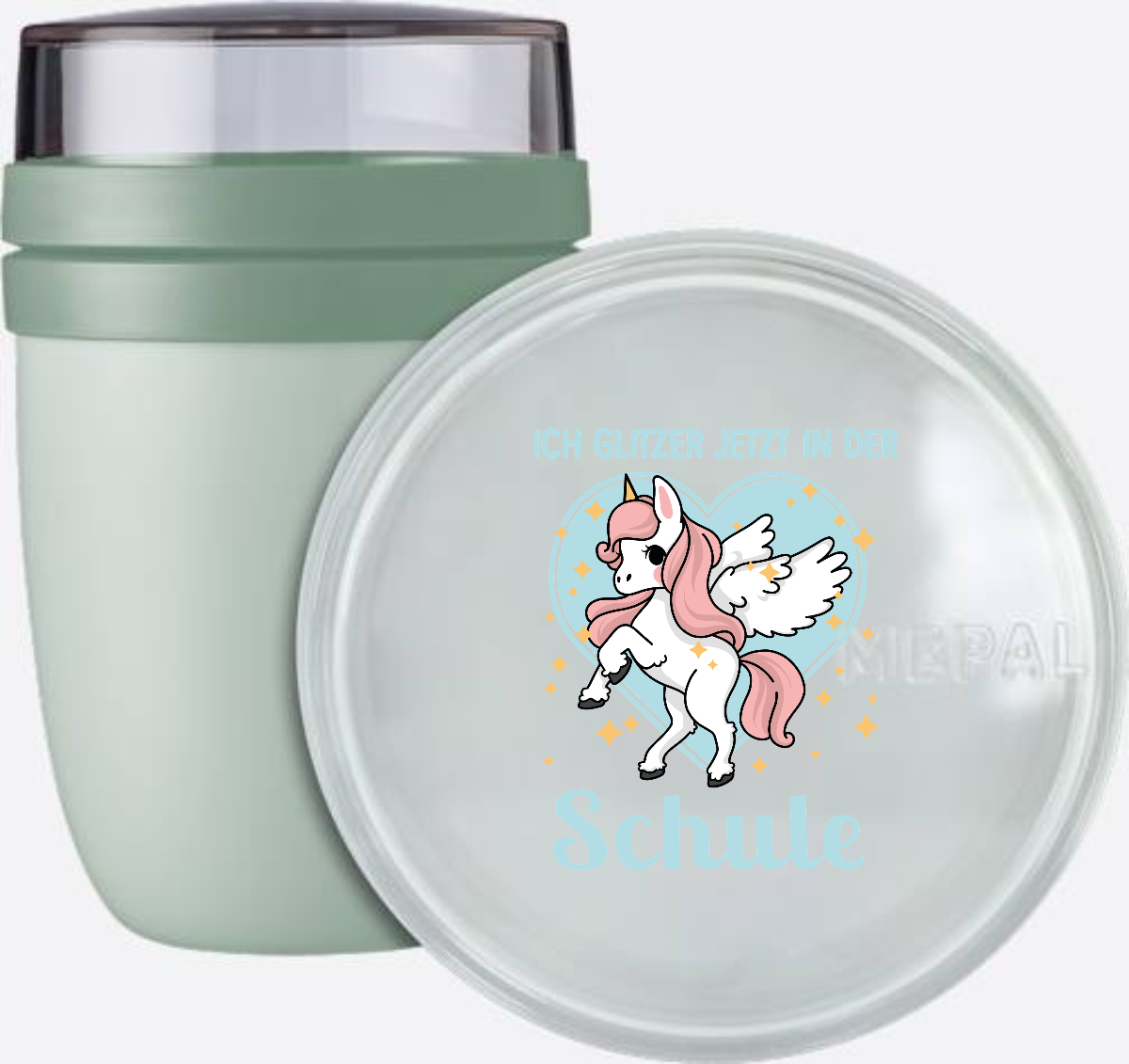 Einhorn Tasse zur Einschulung mit Name – Ich glitzer jetzt - Nordic Sage