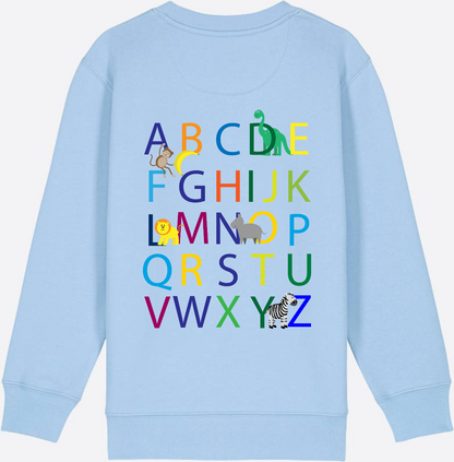 Einschulung Sweatshirt ABC – Personalisiert mit Namen - Blue Soul