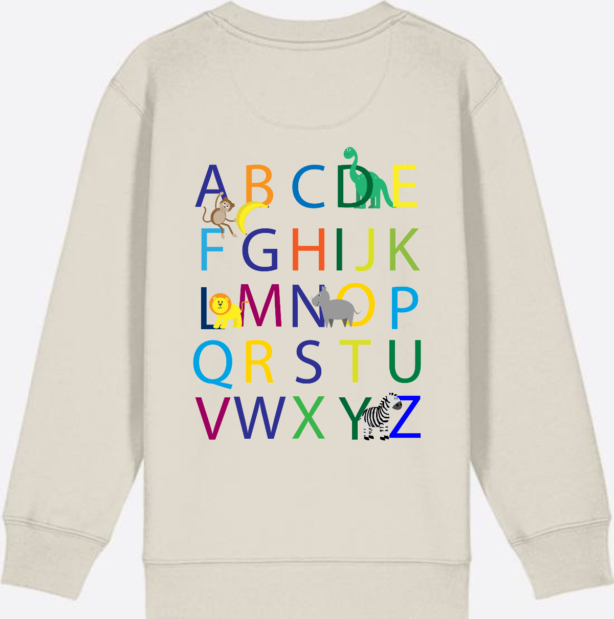 Einschulung Sweatshirt ABC – Personalisiert mit Namen - Eco Heather