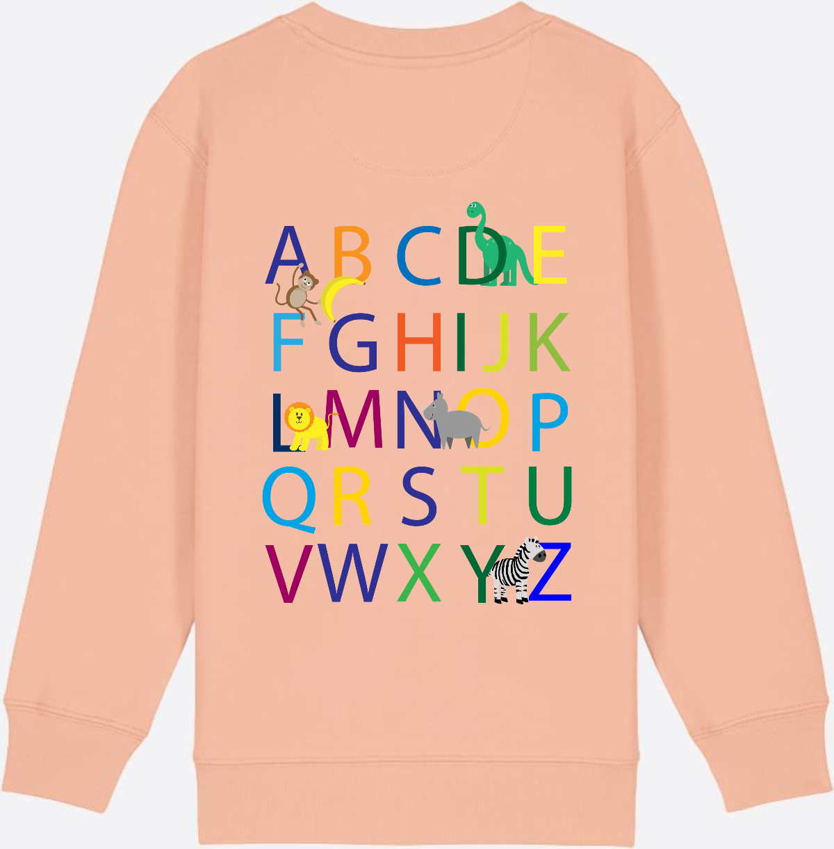 Einschulung Sweatshirt ABC – Personalisiert mit Namen - Fraiche Peche