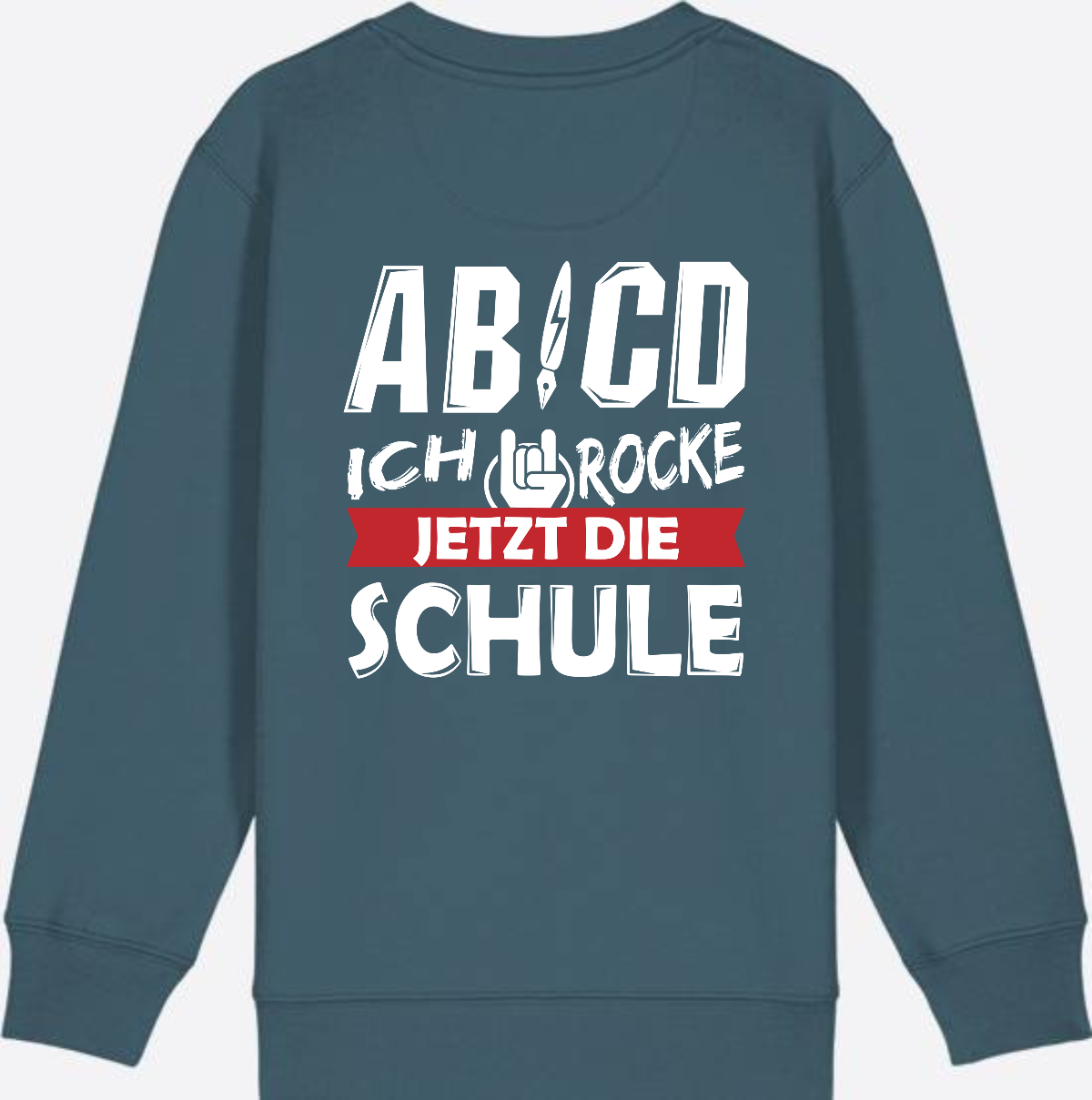 Einschulung Sweatshirt: ABCD Ich rocke die Schule - Stargazer