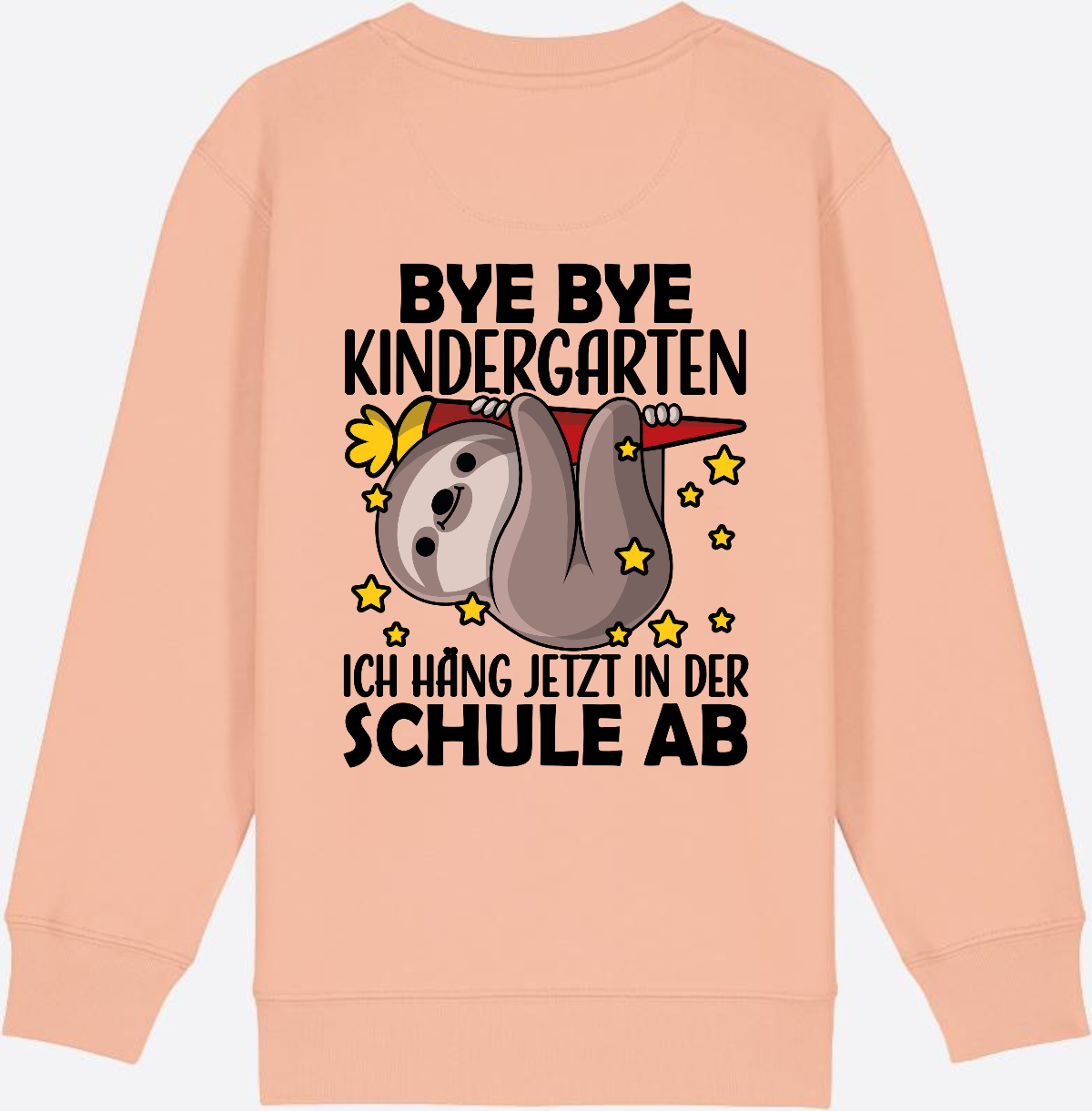 Einschulung Sweatshirt Faultier – Bye Bye Kindergarten - Fraiche Peche