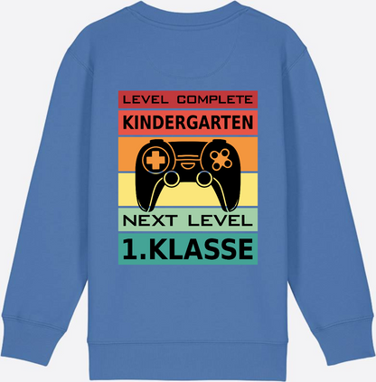 Einschulung Sweatshirt: Next Level 1. Klasse – Personalisiert - Bright Blue