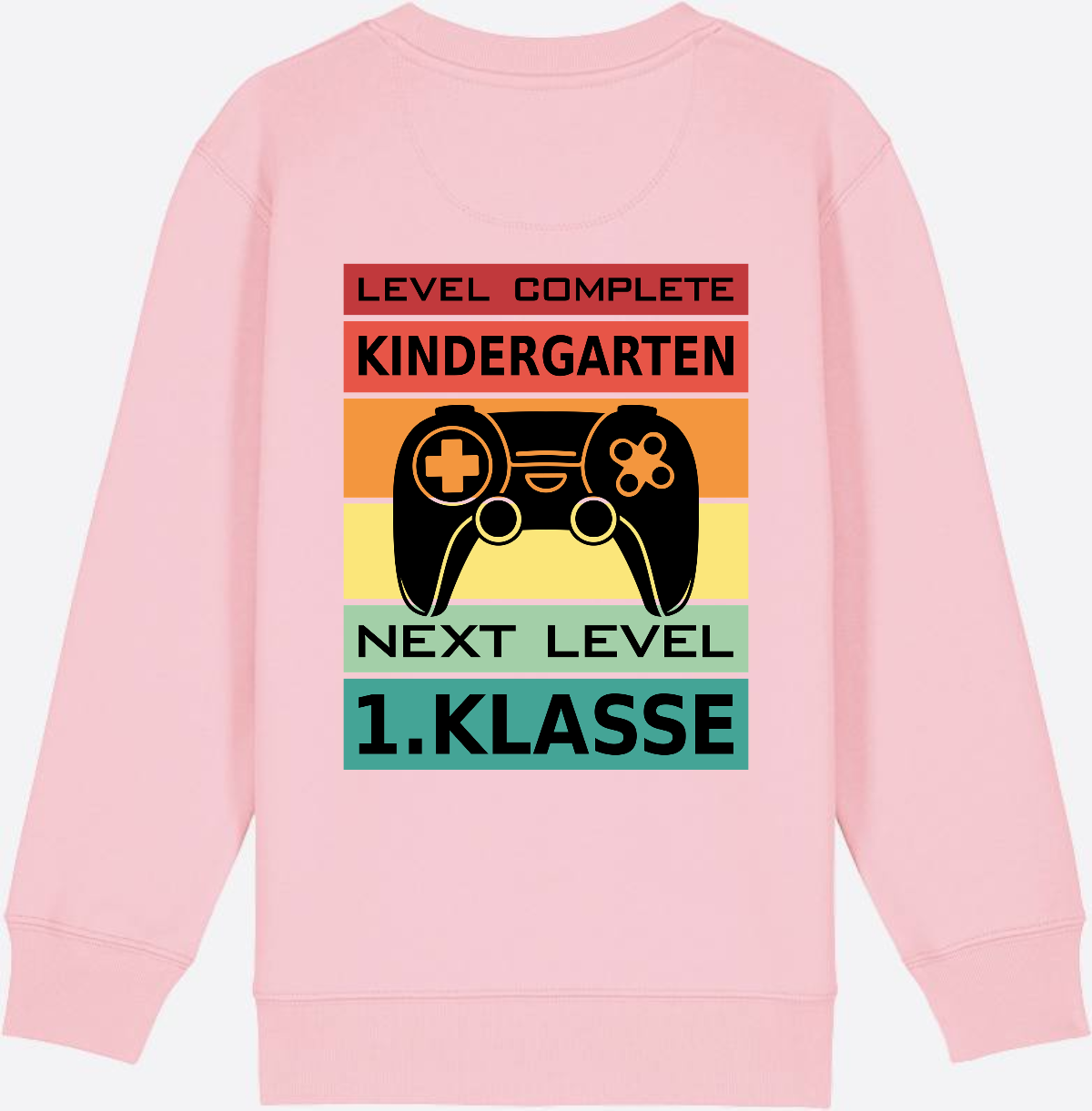 Einschulung Sweatshirt: Next Level 1. Klasse – Personalisiert - Cotton Pink