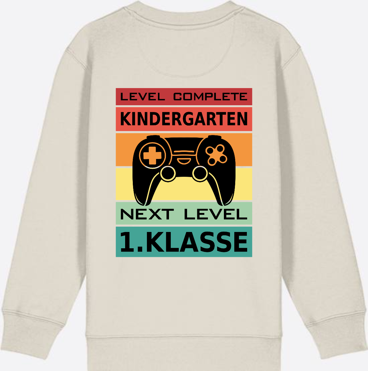 Einschulung Sweatshirt: Next Level 1. Klasse – Personalisiert - Eco Heather