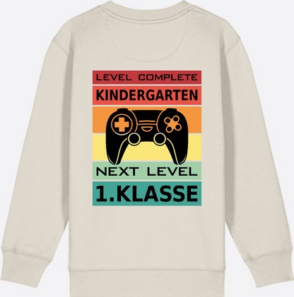 Einschulung Sweatshirt: Next Level 1. Klasse – Personalisiert - Eco Heather