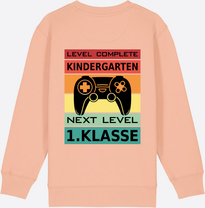 Einschulung Sweatshirt: Next Level 1. Klasse – Personalisiert - Fraiche Peche