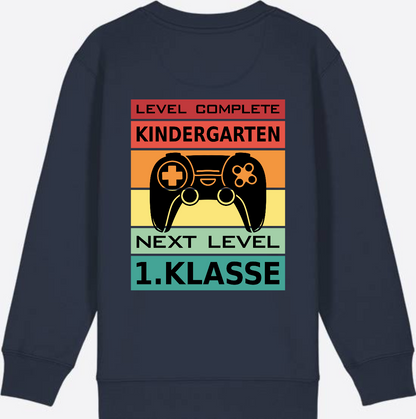 Einschulung Sweatshirt: Next Level 1. Klasse – Personalisiert - French Navy