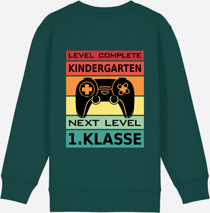 Einschulung Sweatshirt: Next Level 1. Klasse – Personalisiert - Glazed Green