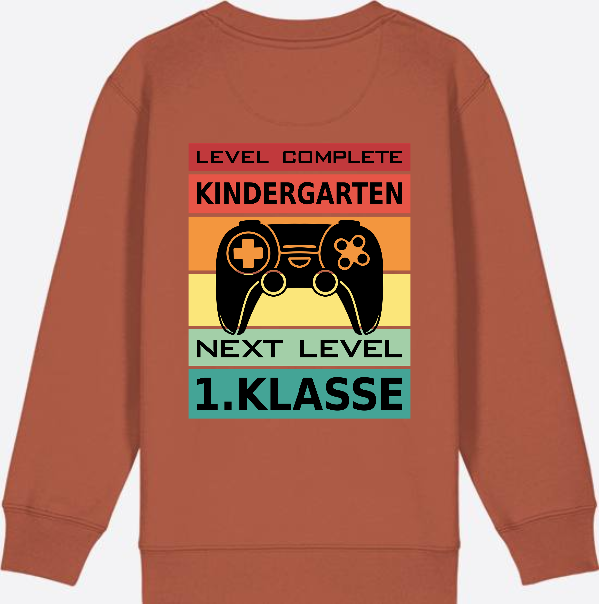 Einschulung Sweatshirt: Next Level 1. Klasse – Personalisiert - Heritage Brown
