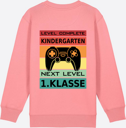Einschulung Sweatshirt: Next Level 1. Klasse – Personalisiert - Pink Joy