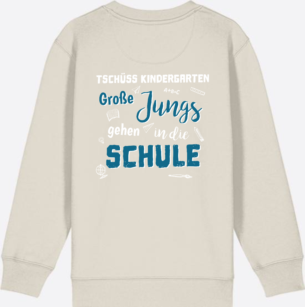 Einschulung Sweatshirt: Tschüss Kindergarten Große Jungs - Eco Heather