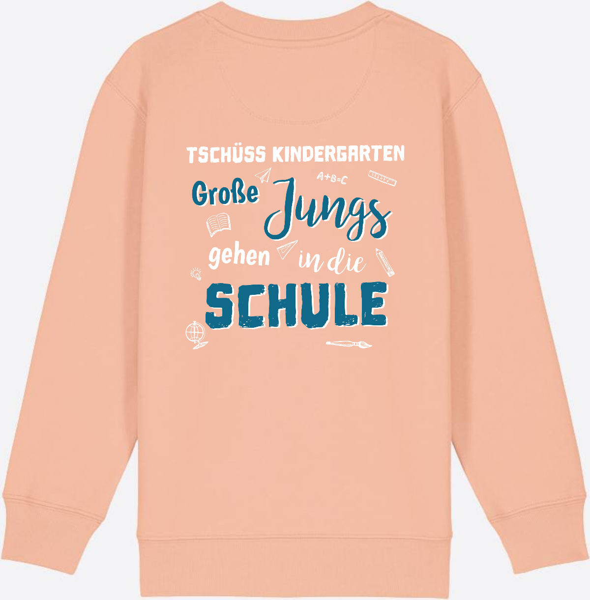Einschulung Sweatshirt: Tschüss Kindergarten Große Jungs - Fraiche Peche