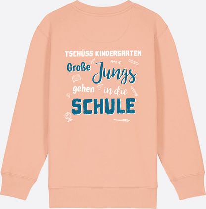 Einschulung Sweatshirt: Tschüss Kindergarten Große Jungs - Fraiche Peche