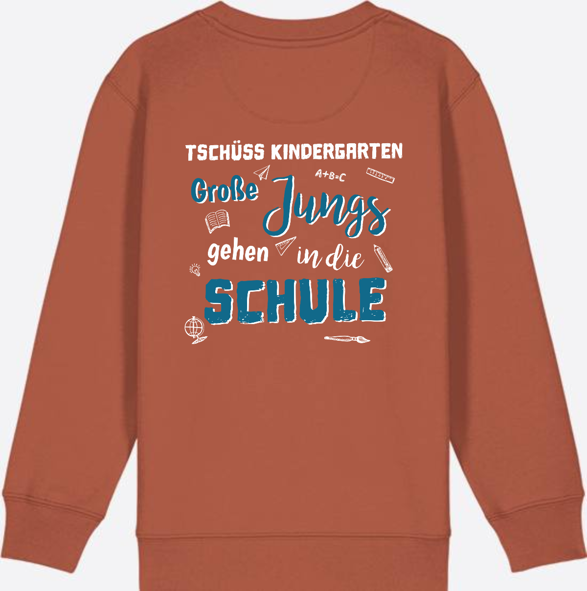 Einschulung Sweatshirt: Tschüss Kindergarten Große Jungs - Heritage Brown
