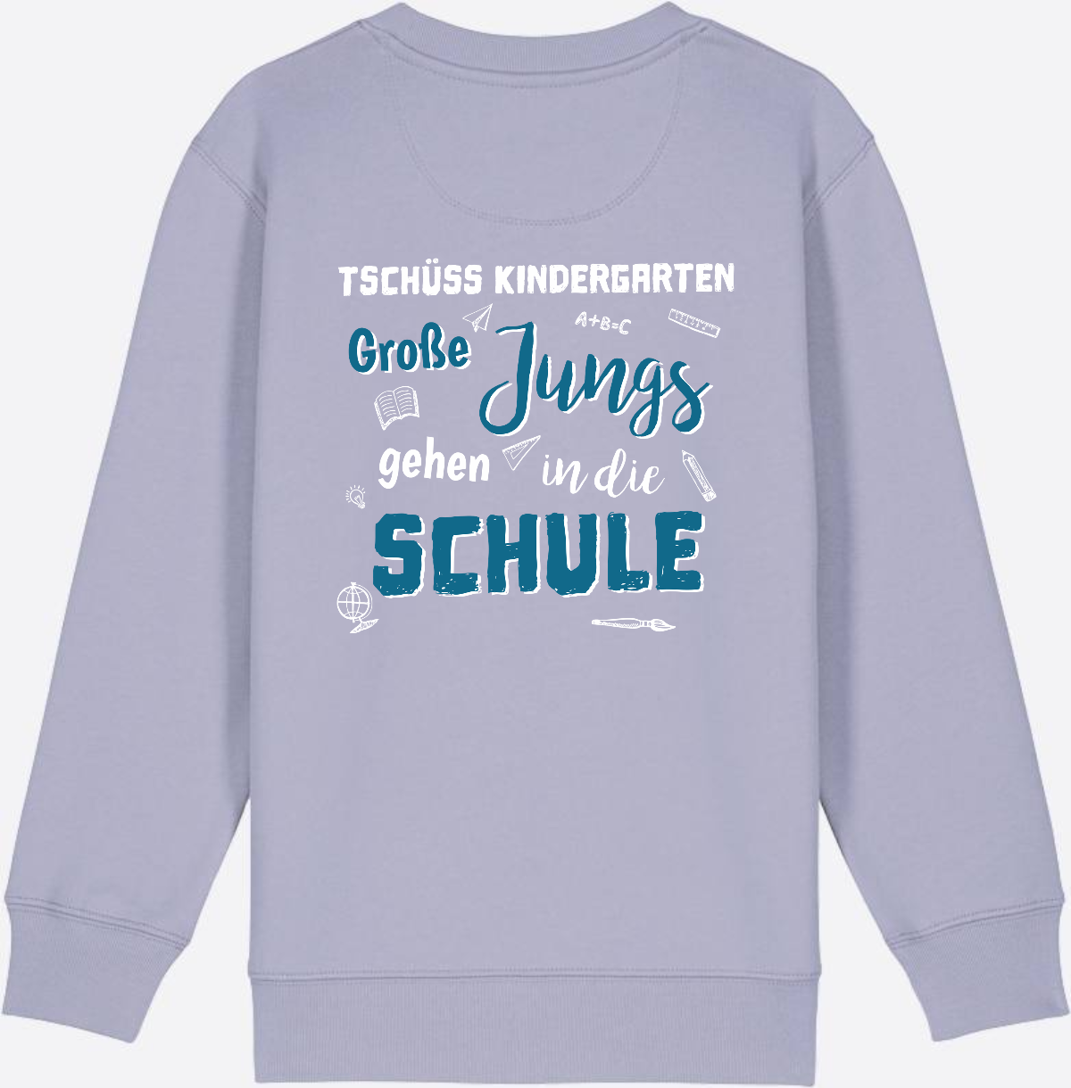 Einschulung Sweatshirt: Tschüss Kindergarten Große Jungs - Lavender