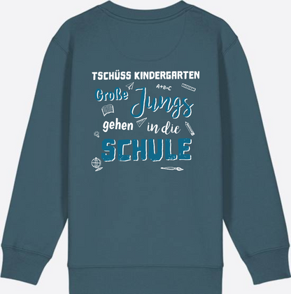 Einschulung Sweatshirt: Tschüss Kindergarten Große Jungs - Stargazer