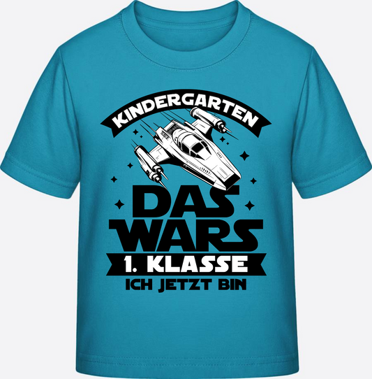 Einschulung T-Shirt Kindergarten Das Wars – 1. Klasse - Swimming Pool