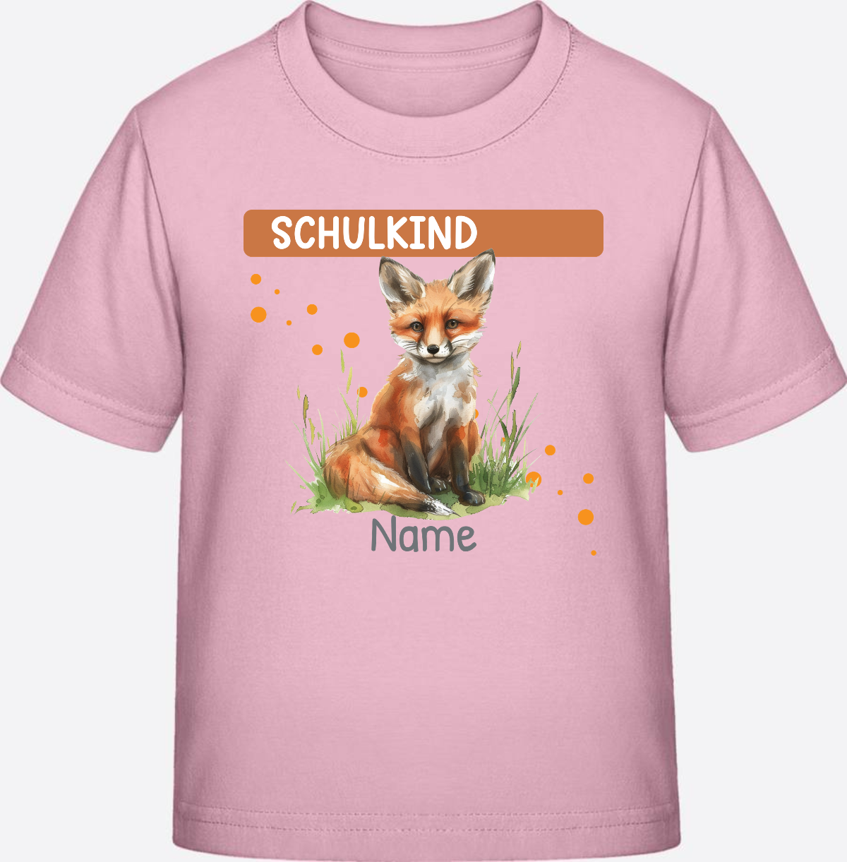 Einschulung T-Shirt mit Wunschnamen – Geschenk zum Schulstart - Cotton Pink