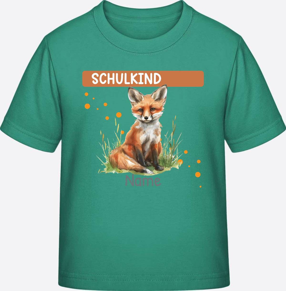 Einschulung T-Shirt mit Wunschnamen – Geschenk zum Schulstart - Go Green
