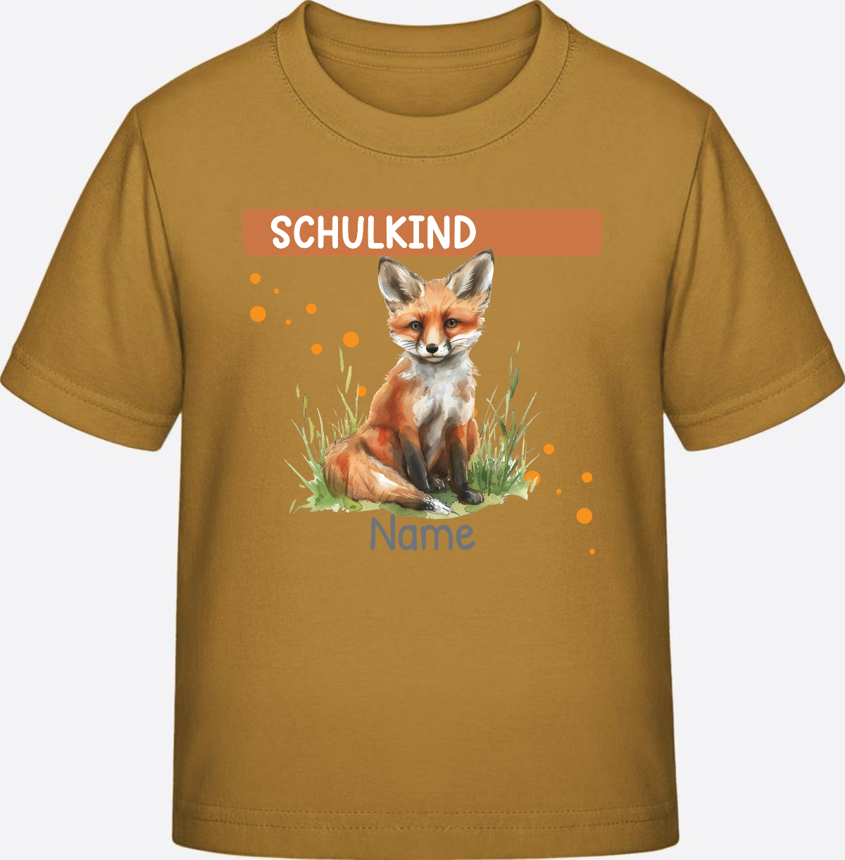 Einschulung T-Shirt mit Wunschnamen – Geschenk zum Schulstart - Ochre