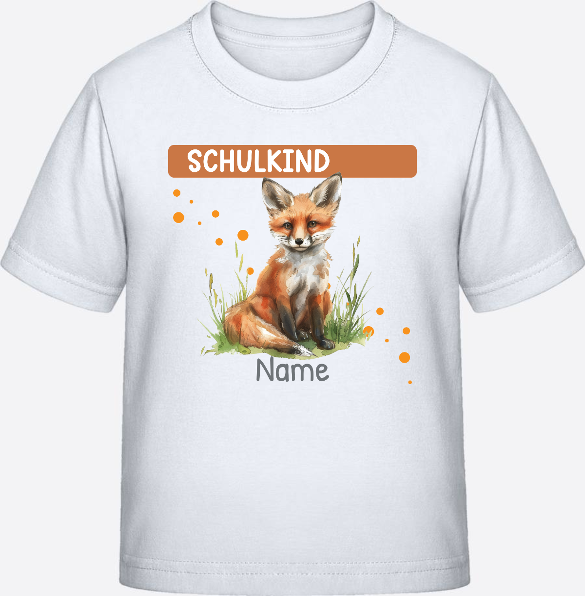 Einschulung T-Shirt mit Wunschnamen – Geschenk zum Schulstart - White