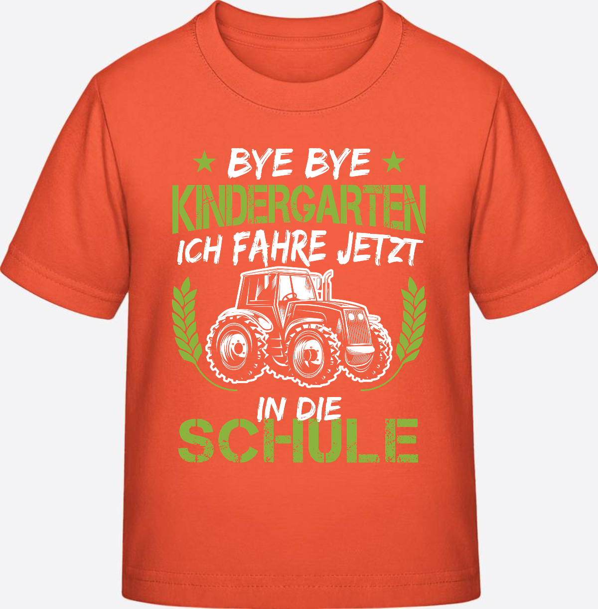Einschulung T-Shirt Traktor – Bye Bye Kindergarten - Fiesta