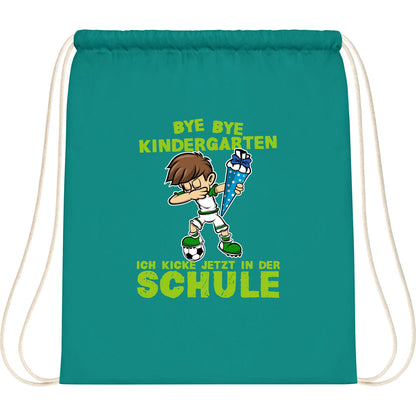 Turnbeutel Einschulung Fußball Junge – Bye Bye Kindergarten