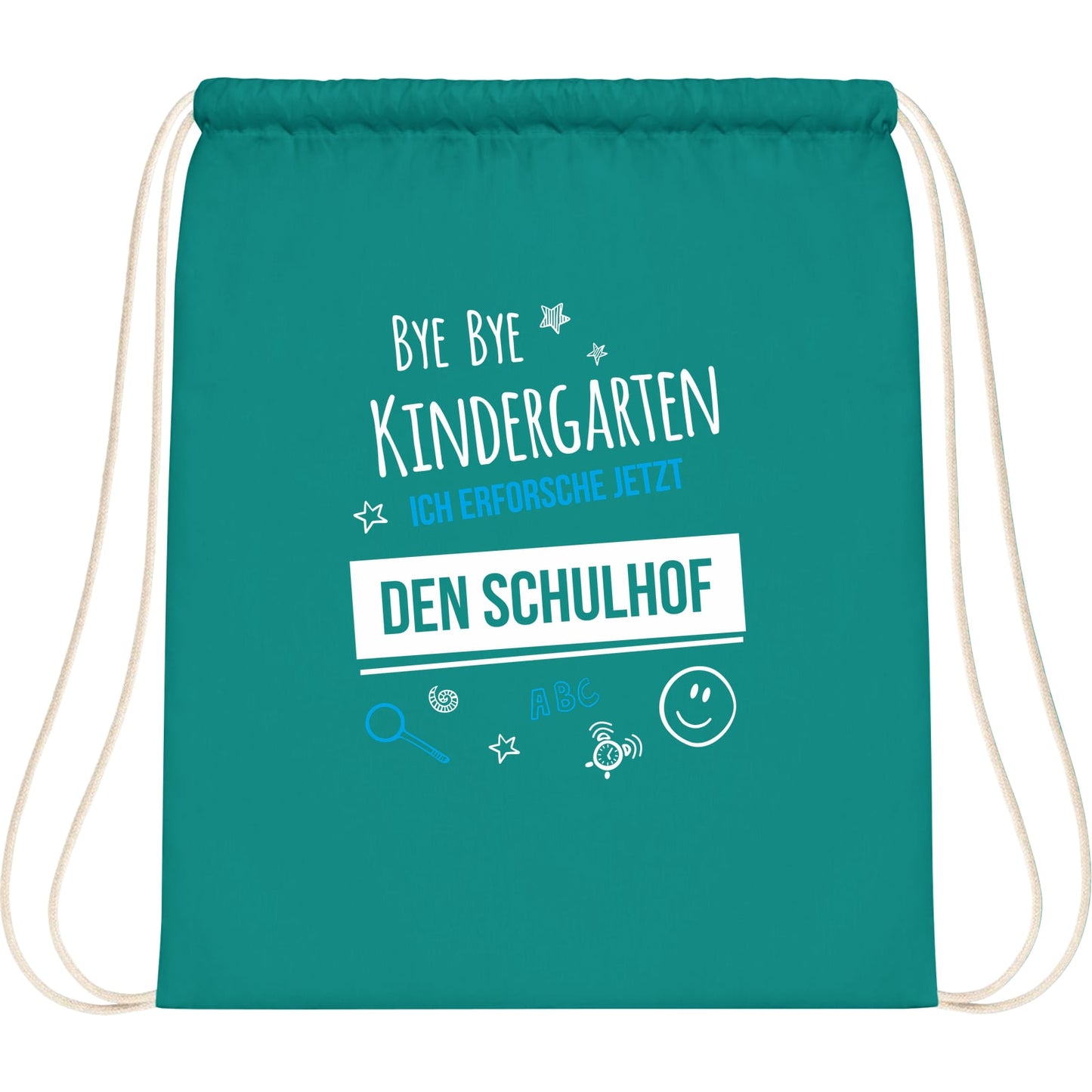 Turnbeutel Einschulung Bye Bye Kindergarten Schulhof