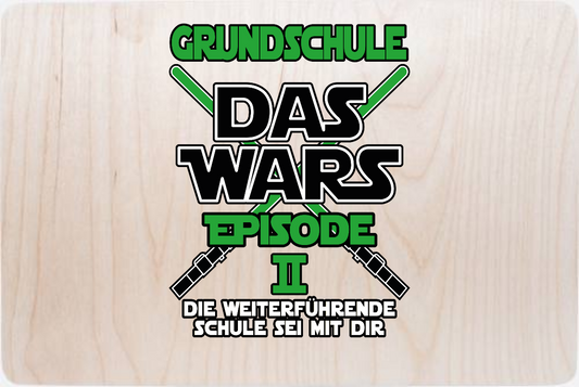 Erinnerungsbox Grundschule Das Wars - Episode 2 mit Name - Holz