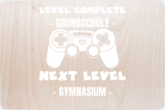Erinnerungsbox Next Level Gymnasium – mit Wunschnamen - Holz