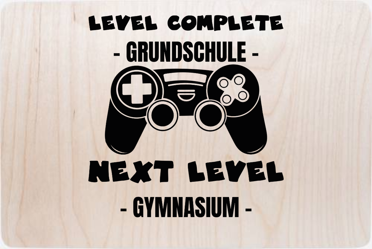 Erinnerungsbox Next Level Gymnasium mit Wunschnamen - Holz