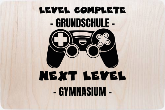 Erinnerungsbox Next Level Gymnasium mit Wunschnamen - Holz