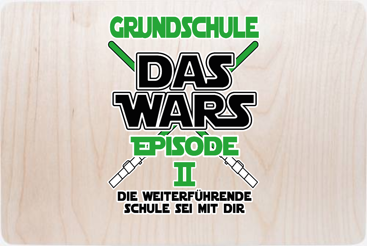 Erinnerungsbox Schulwechsel – Grundschule Das Wars Episode 2 - Holz