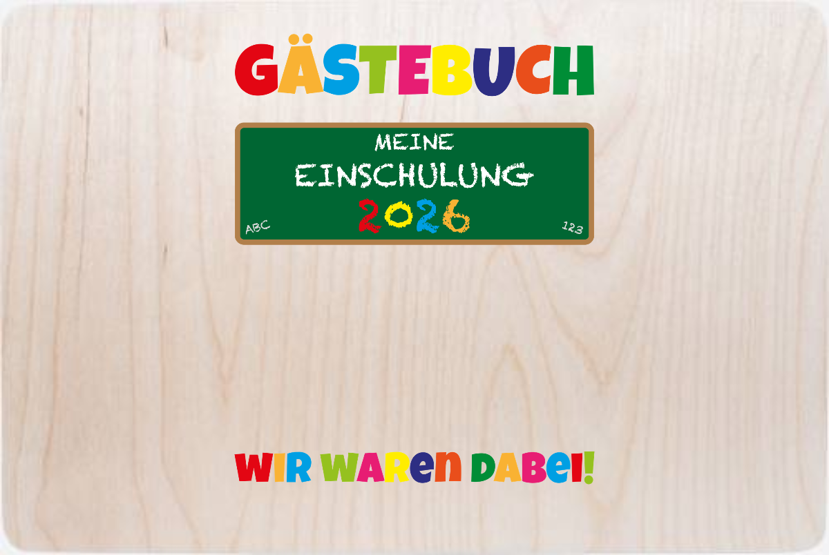 Erinnerungsbox zur Einschulung 2026 – Personalisiertes Geschenk - Holz