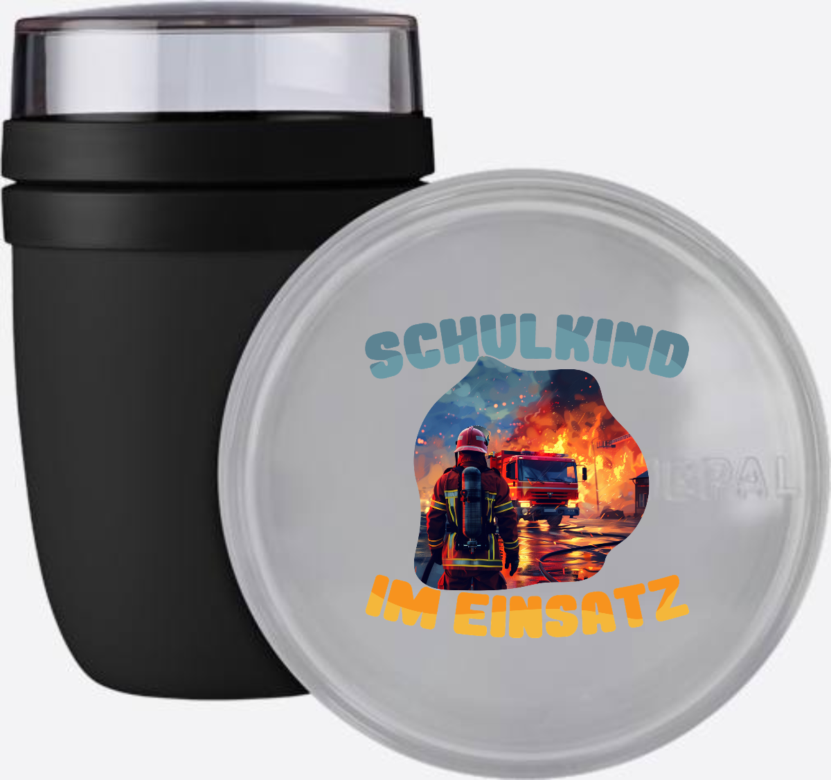 Feuerwehr Tasse zur Einschulung – Schulkind im Einsatz - Nordic Black