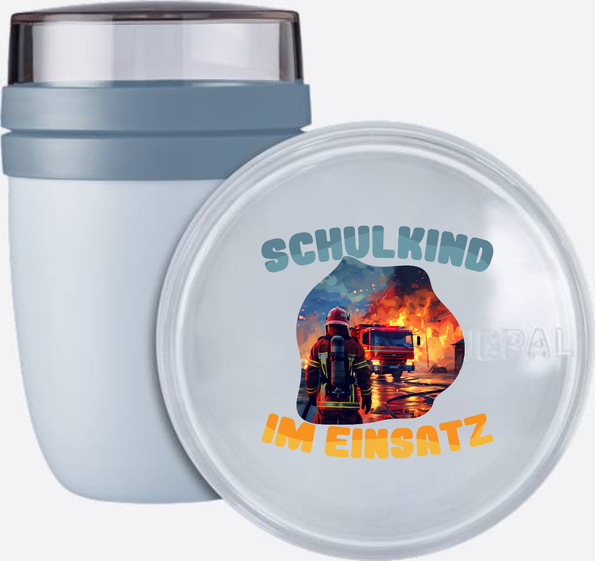 Feuerwehr Tasse zur Einschulung – Schulkind im Einsatz - Nordic Blue