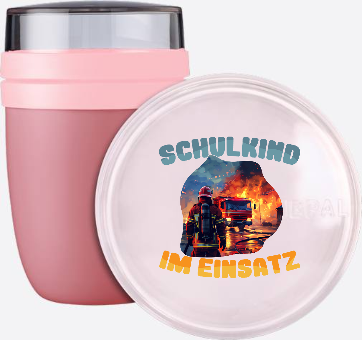Feuerwehr Tasse zur Einschulung – Schulkind im Einsatz - Vivid Mauve