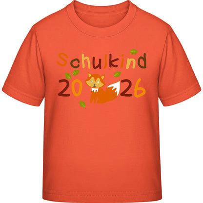 Kinder T-Shirt Einschulung Fuchs – Schulkind 2026